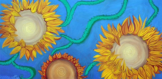 Sunflowers by Laura Barbosa - display